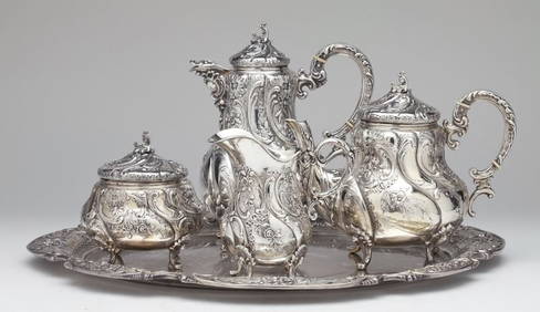 Schleissner & Sohns Silver Tea & Coffee Service (1 of 10)