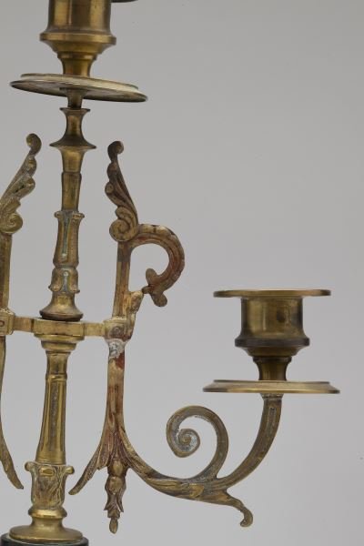Three Piece French Mantel Clock Garniture Set - 8
