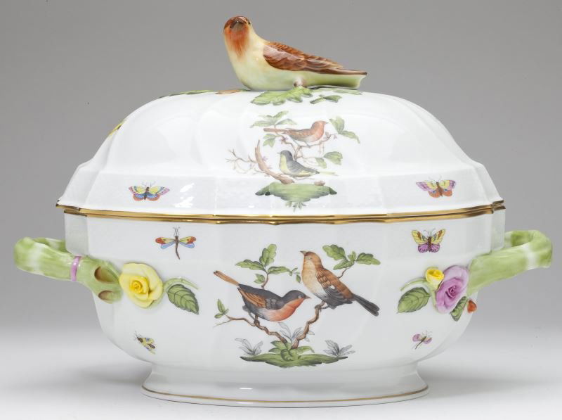 Herend Rothschild "Bird" Covered Tureen Jun 15, 2013 Leland Little