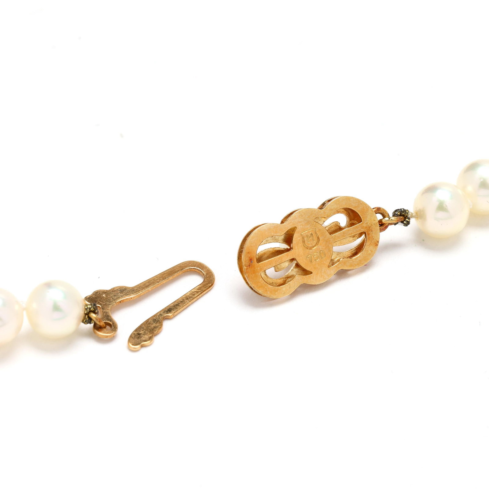 Single Strand Pearl Necklace and Bracelet, Mikimoto - 4