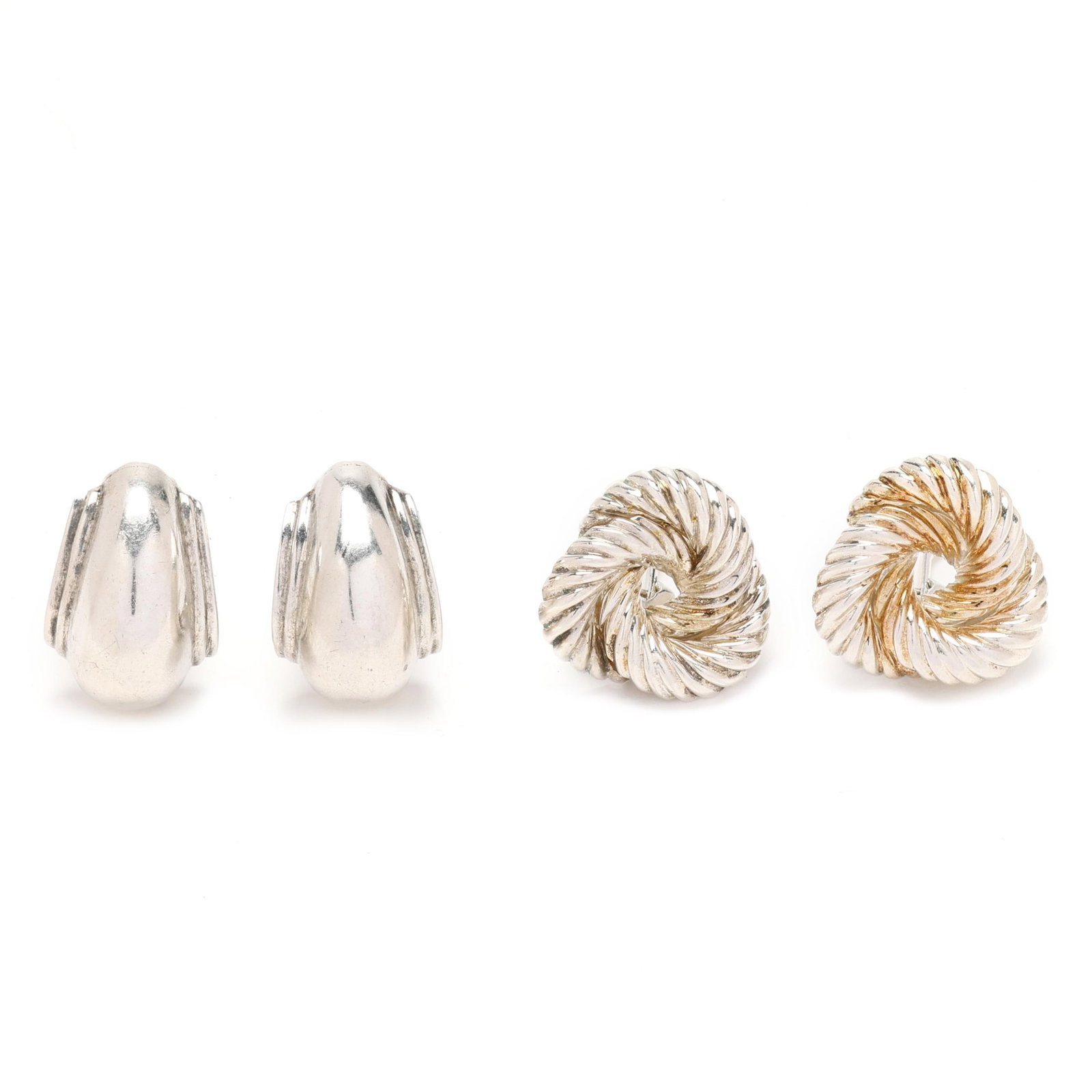 Two Pairs of Silver Earrings, Tiffany & Co. (1 of 8)