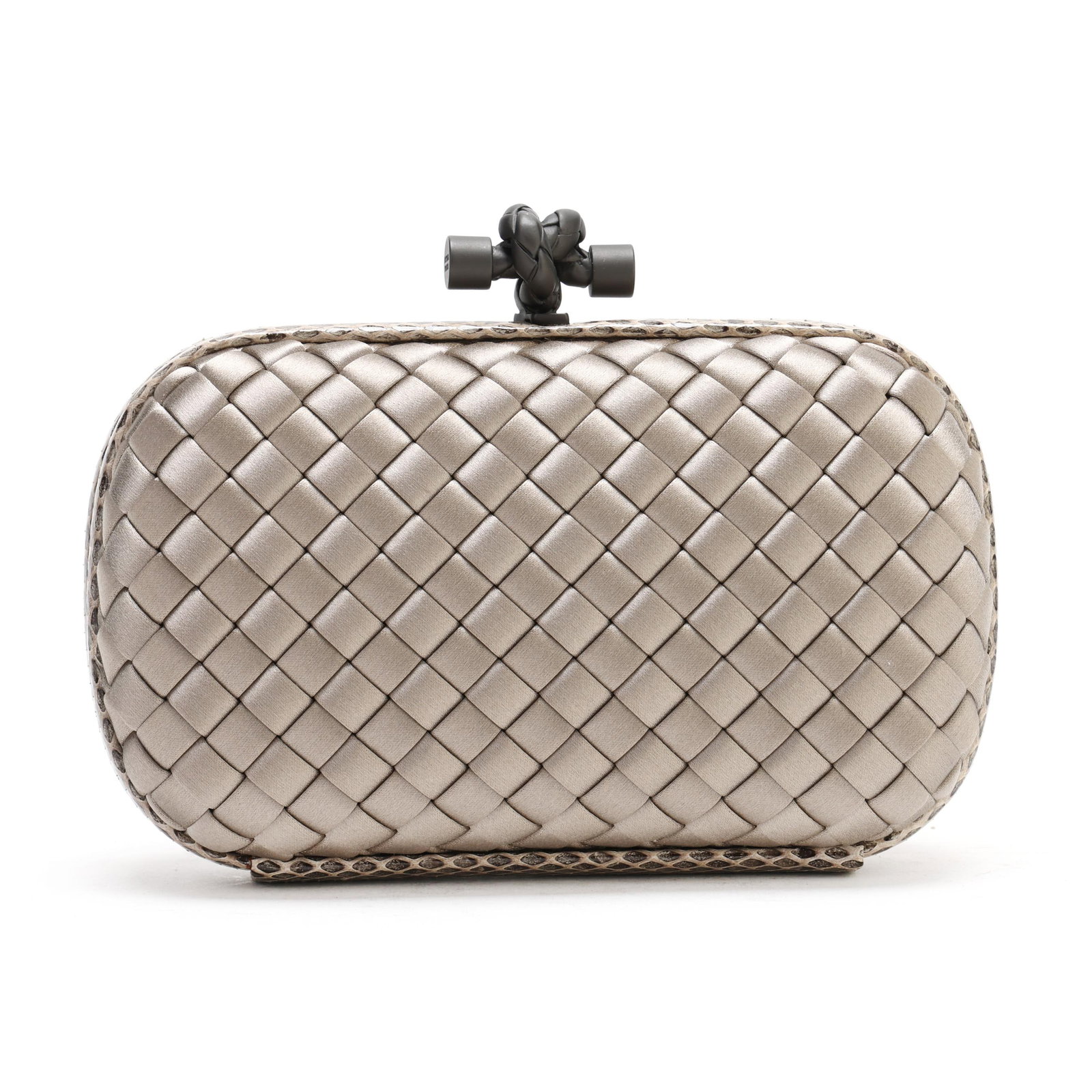 Woven Satin Knot Minaudière, Bottega Veneta (1 of 10)