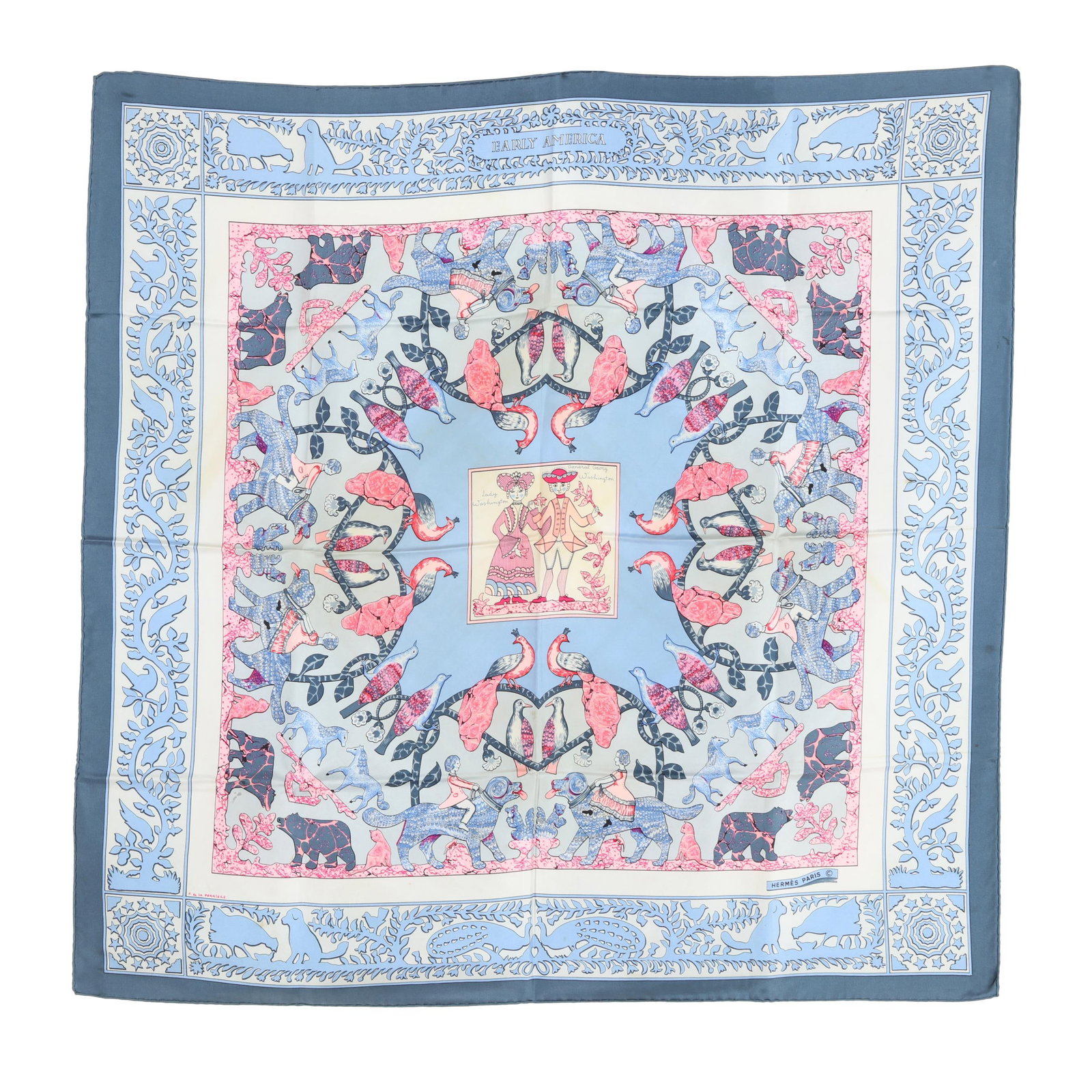 Silk Early America Scarf, Hermès (1 of 11)