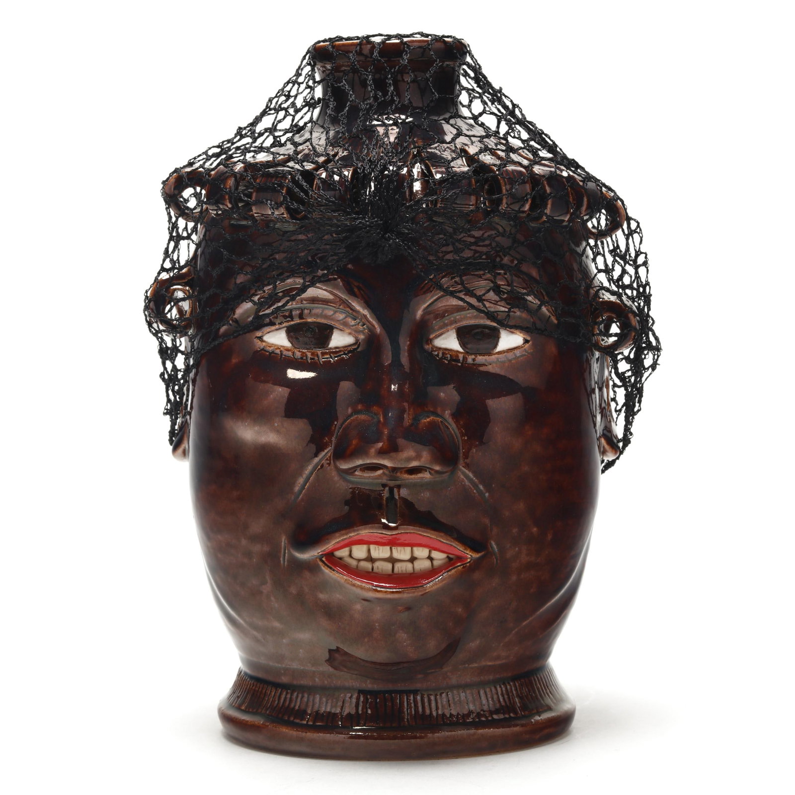 Winton & Rosa Eugene (SC, 20th century), Face Jug with Hairnet (1 of 6)