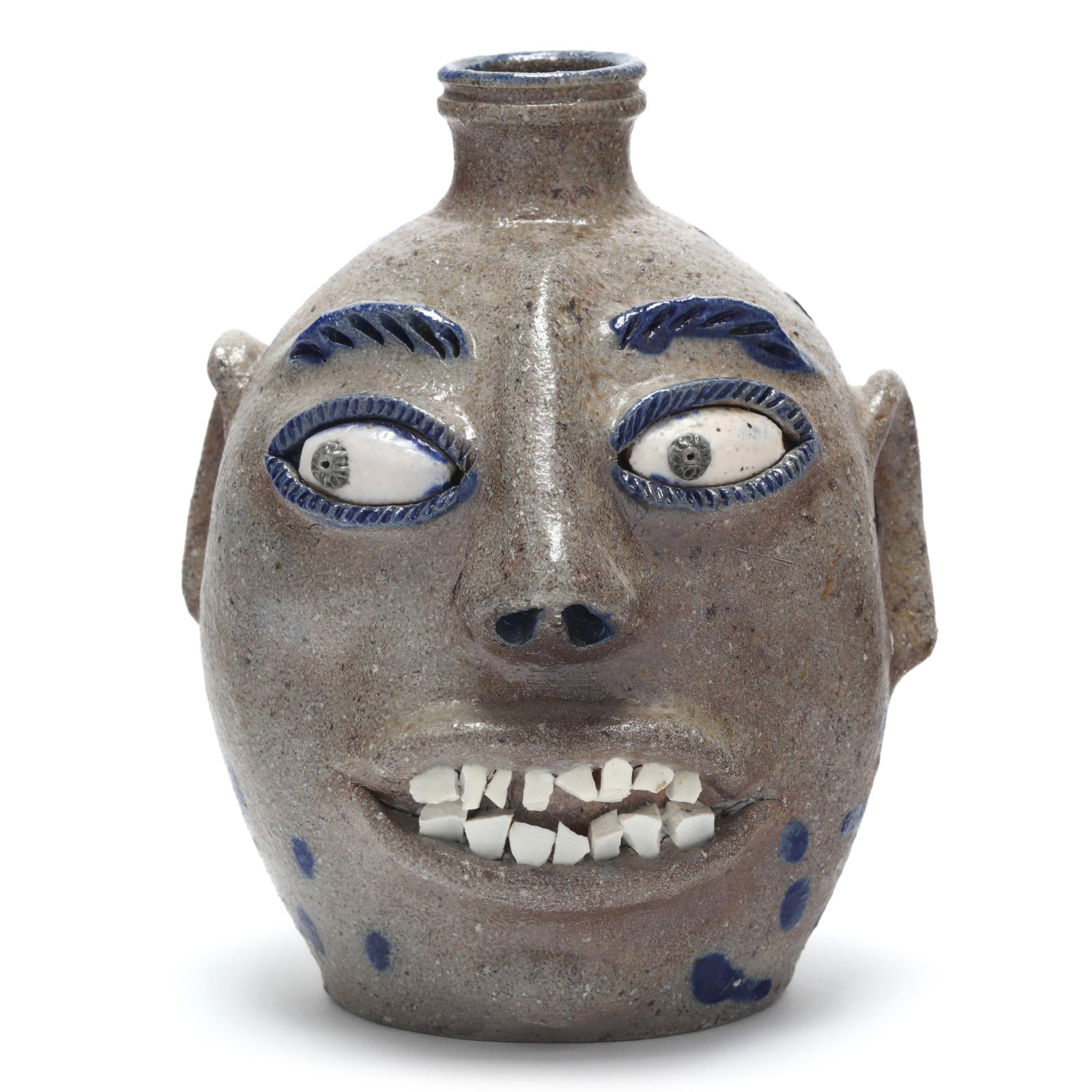Billy Ray Hussey (Robbins, NC, b. 1955), Small Face Jug (1 of 6)