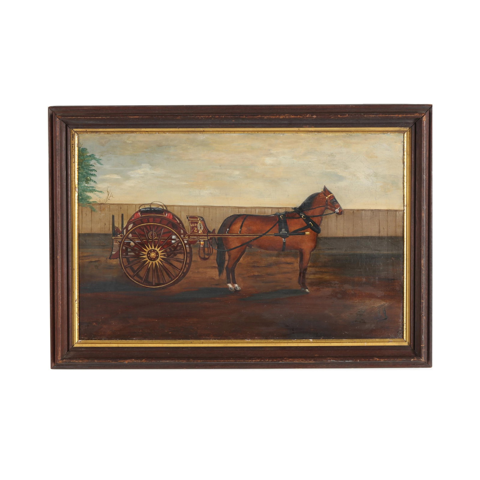 American School (19th Century), Portrait of a Horse and Sulky (1 of 5)