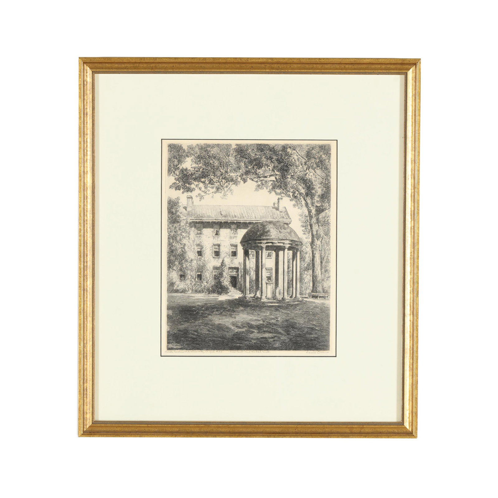 Louis Orr (American, 1879-1961), The University of North Carolina at Chapel Hill, 'Old East' and (1 of 7)