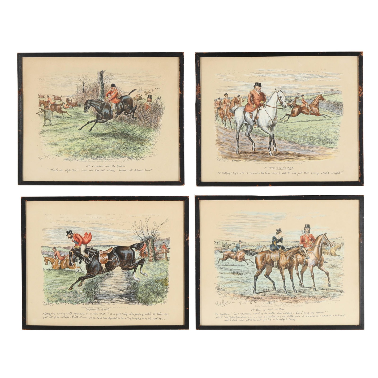 George Finch Mason (English, 1850-1915), Set of Four Equestrian Prints (1 of 13)