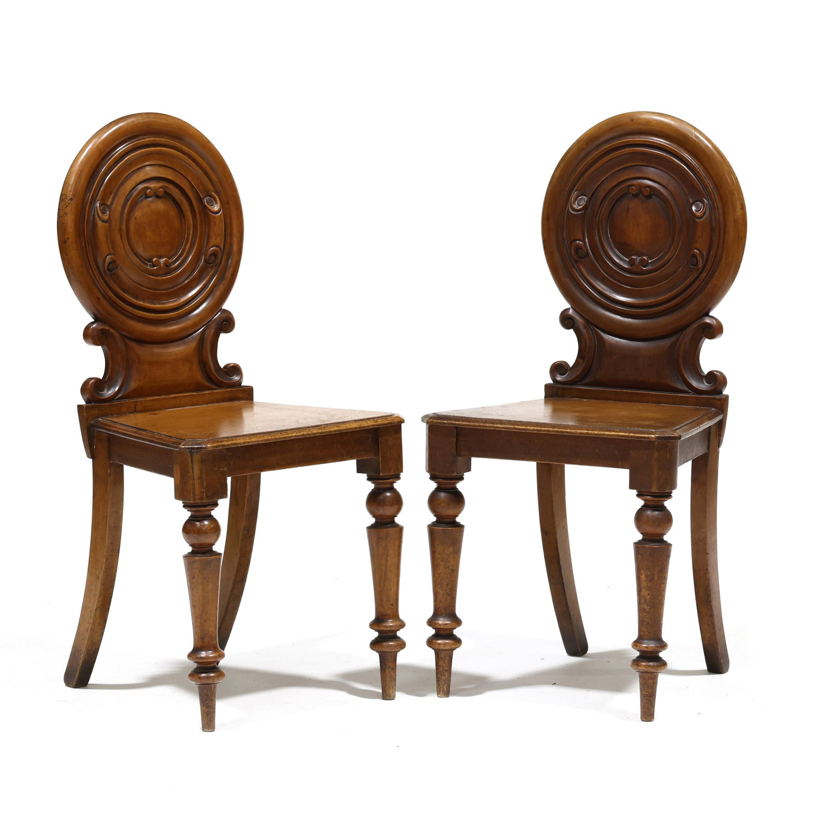 Pair of William IV Carved Mahogany Chairs (1 of 8)
