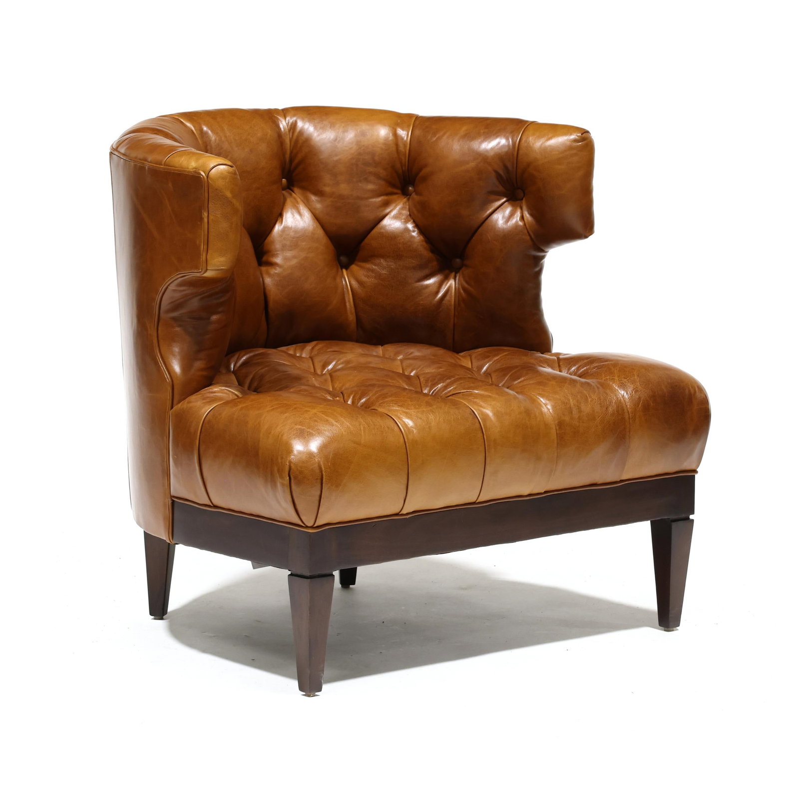 Browne & Moore, Rochester Tufted Leather Lounge Chair (1 of 9)
