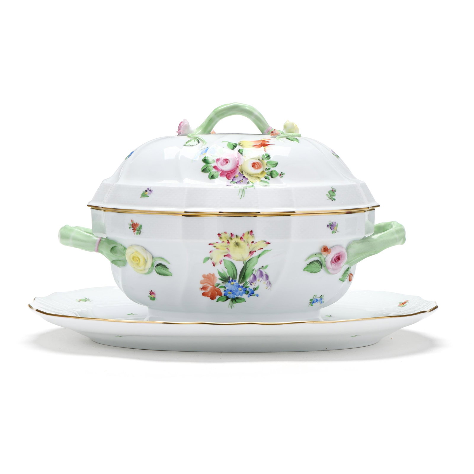 Herend, A Printemps Porcelain Tureen and Tray (1 of 9)