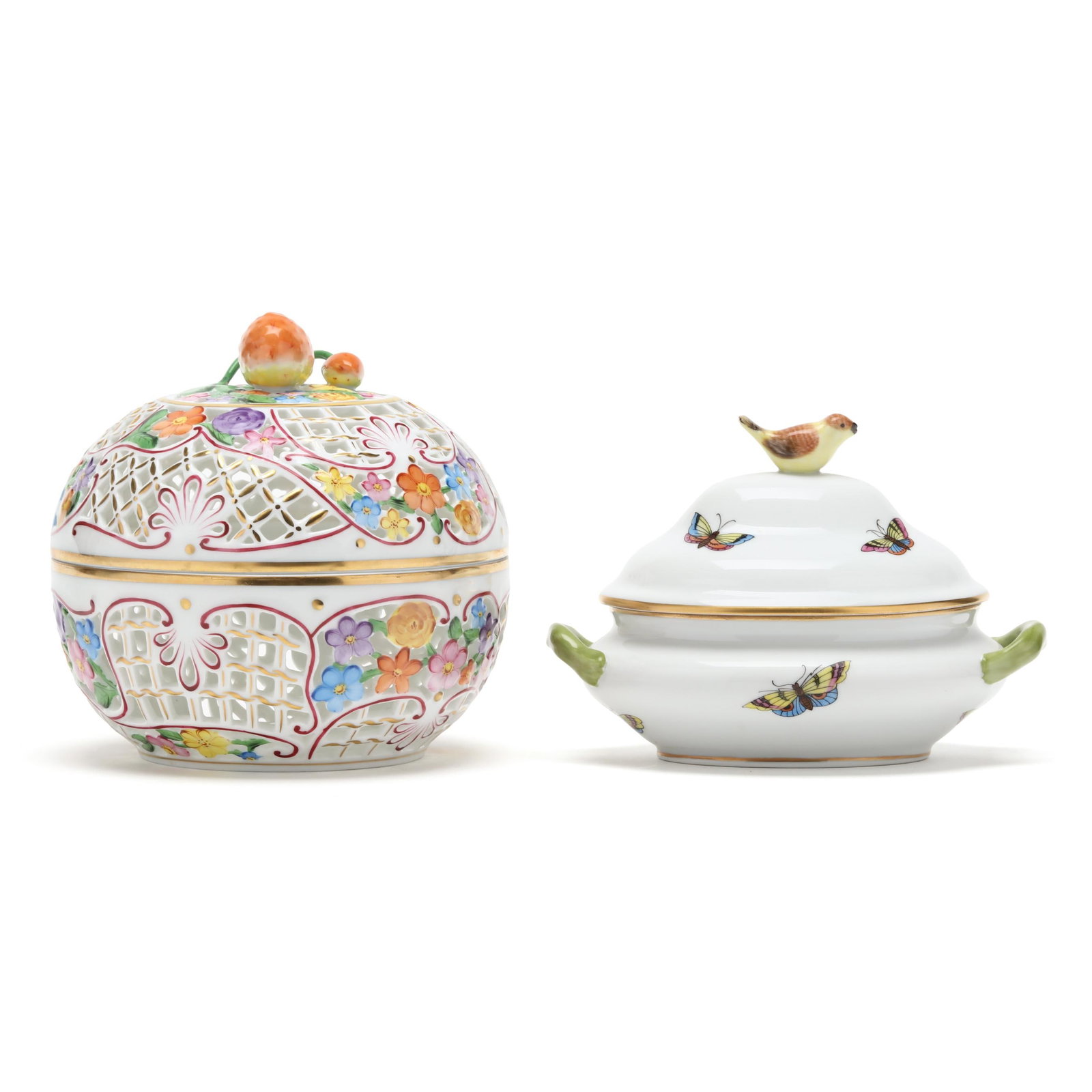 Two Small Herend Porcelain Boxes - 2