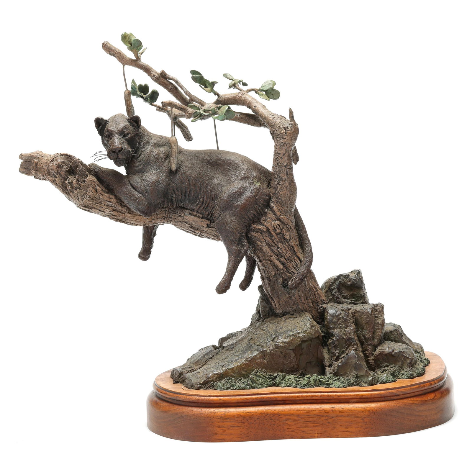 Gary Robert Swanson (American, 1942-2010), Leopard In The Sausage Tree (1 of 5)