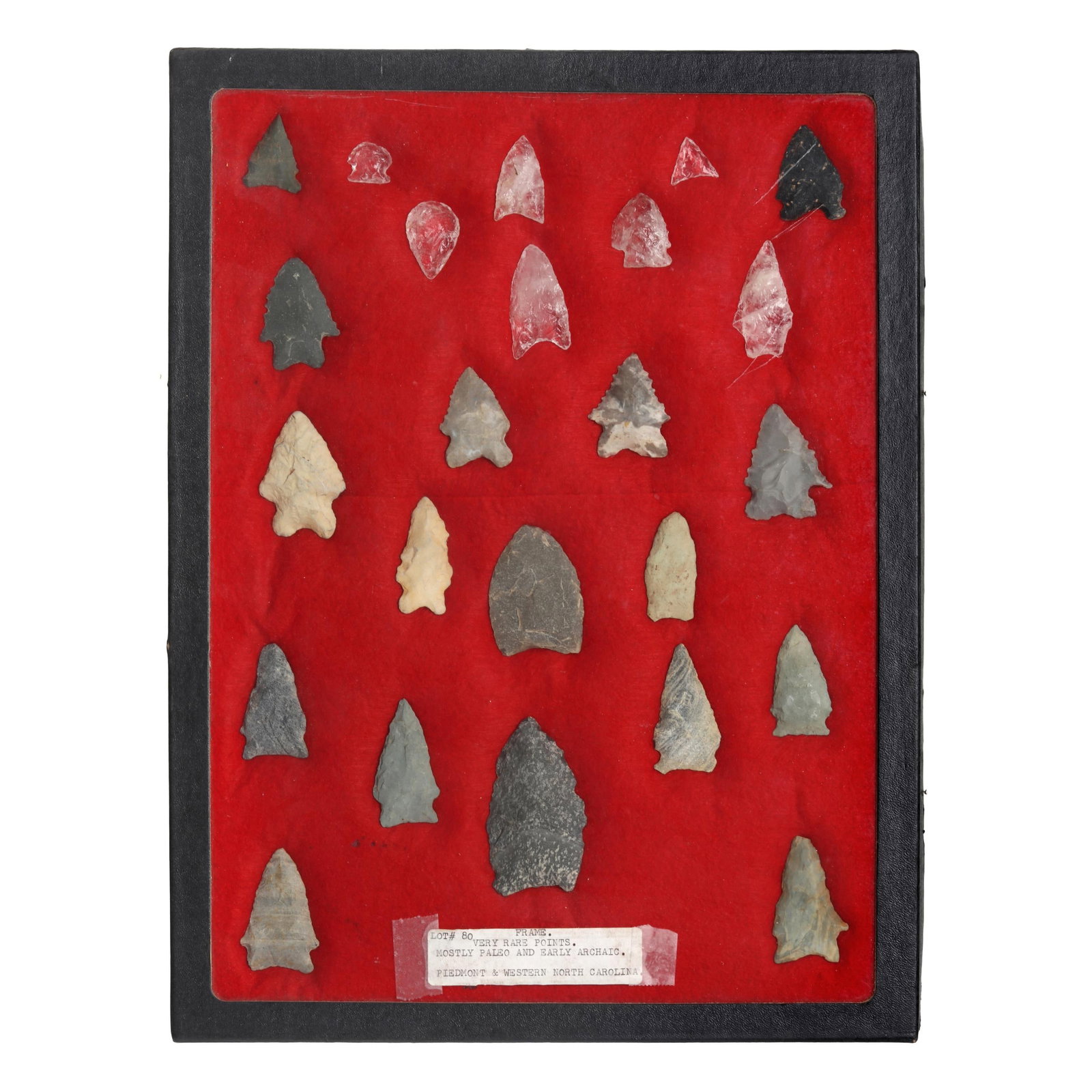 (24) North Carolina Indian Tools and Projectile Points (1 of 2)