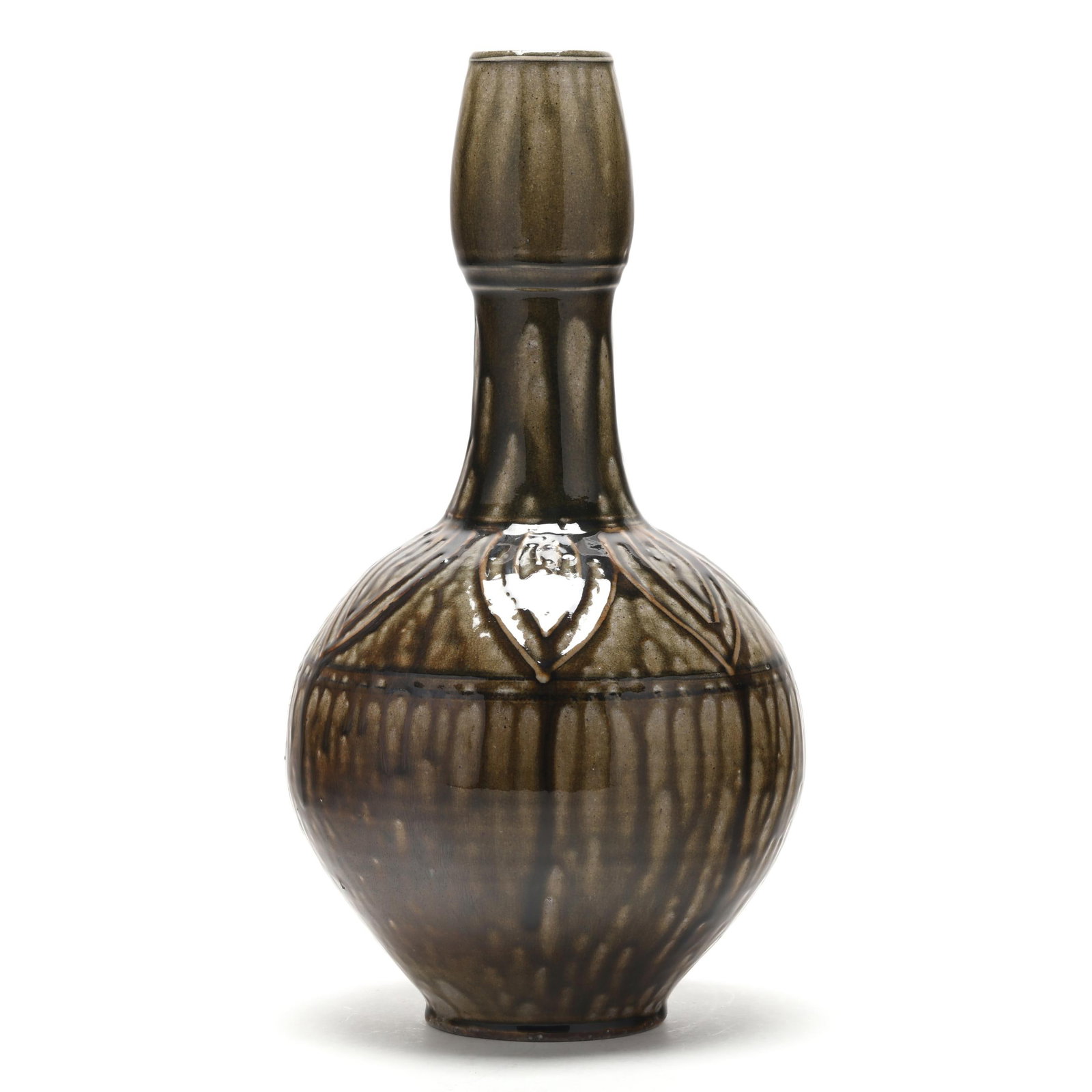 Daniel Johnston (NC, b. 1971), Pottery Bottle Form Vase (1 of 5)