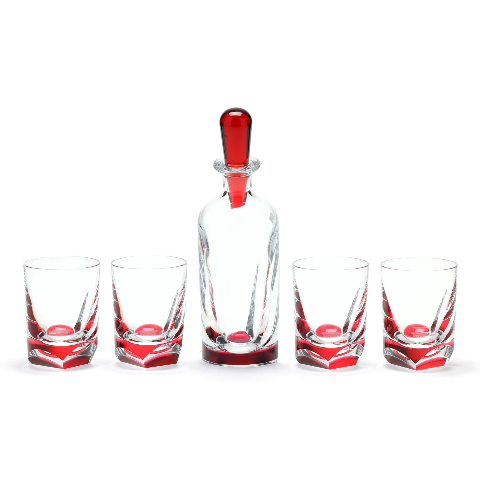 Baccarat, Coffret Projection Rouge Decanter and Four Glasses (1 of 12)