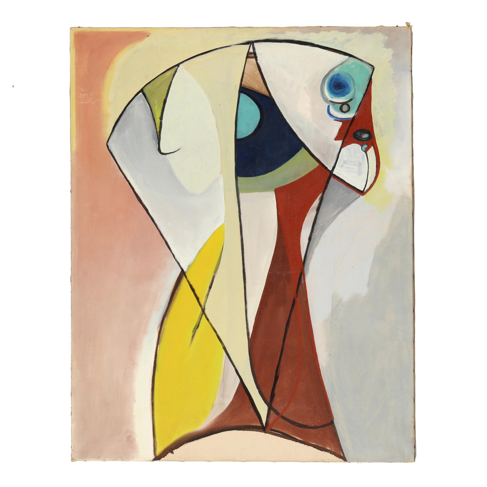 Robert Broderson (American, 1920-1992), Cubist Figural Totem (1 of 3)