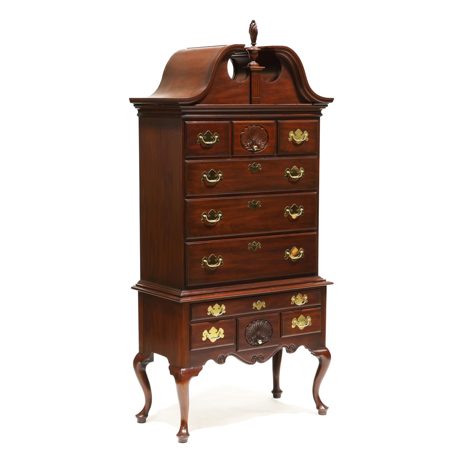 Henkel Harris, Queen Anne Style Mahogany Highboy (1 of 10)