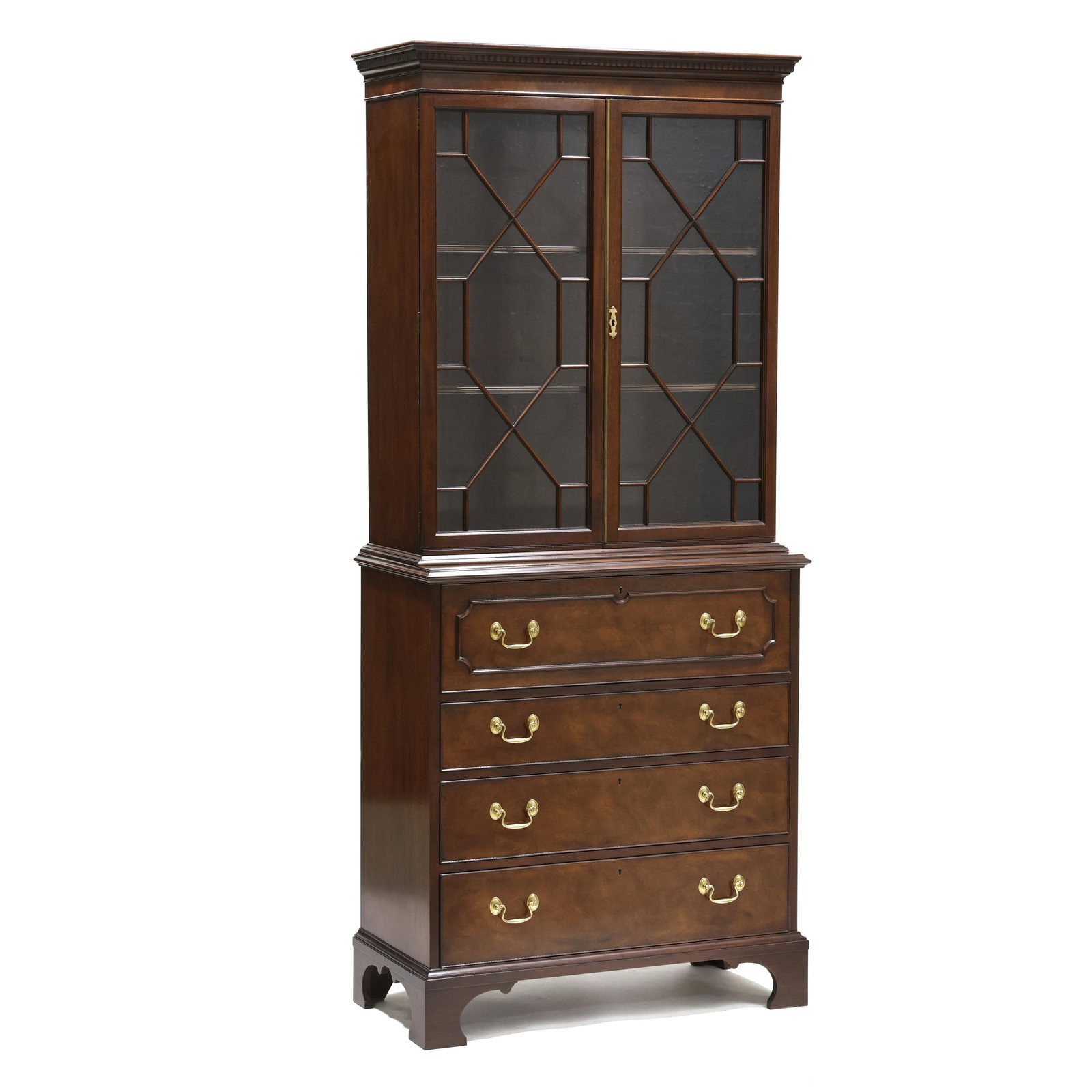 Baker, Historic Charleston Reproduction, Mahogany Butler's Desk and Bookcase (1 of 10)