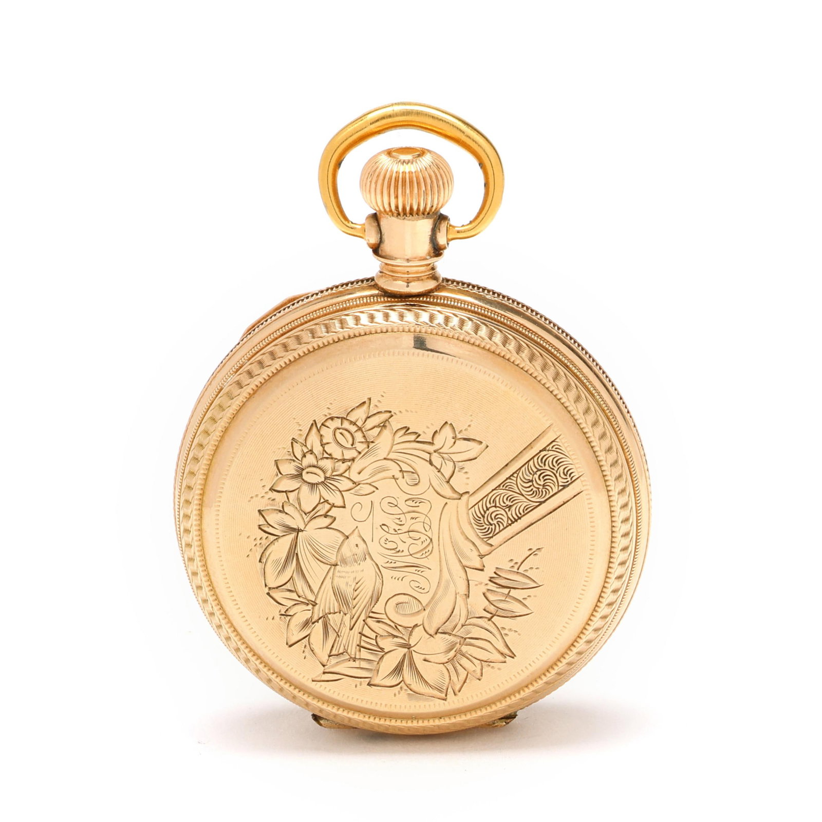 Antique Gold Hunting Case Pocket Watch, Elgin (1 of 6)