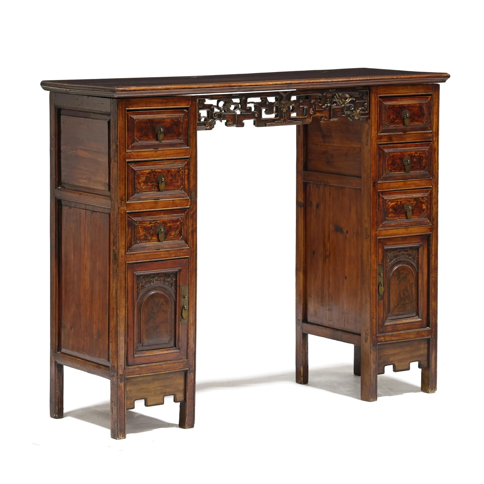Chinese Carved and Painted Decorated Artist's Table (1 of 13)