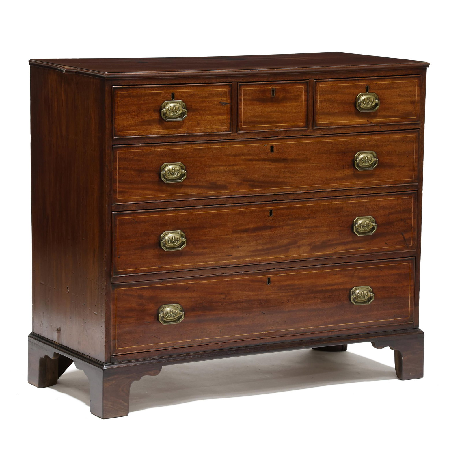 George III Inlaid Mahogany Chest of Drawers (1 of 8)