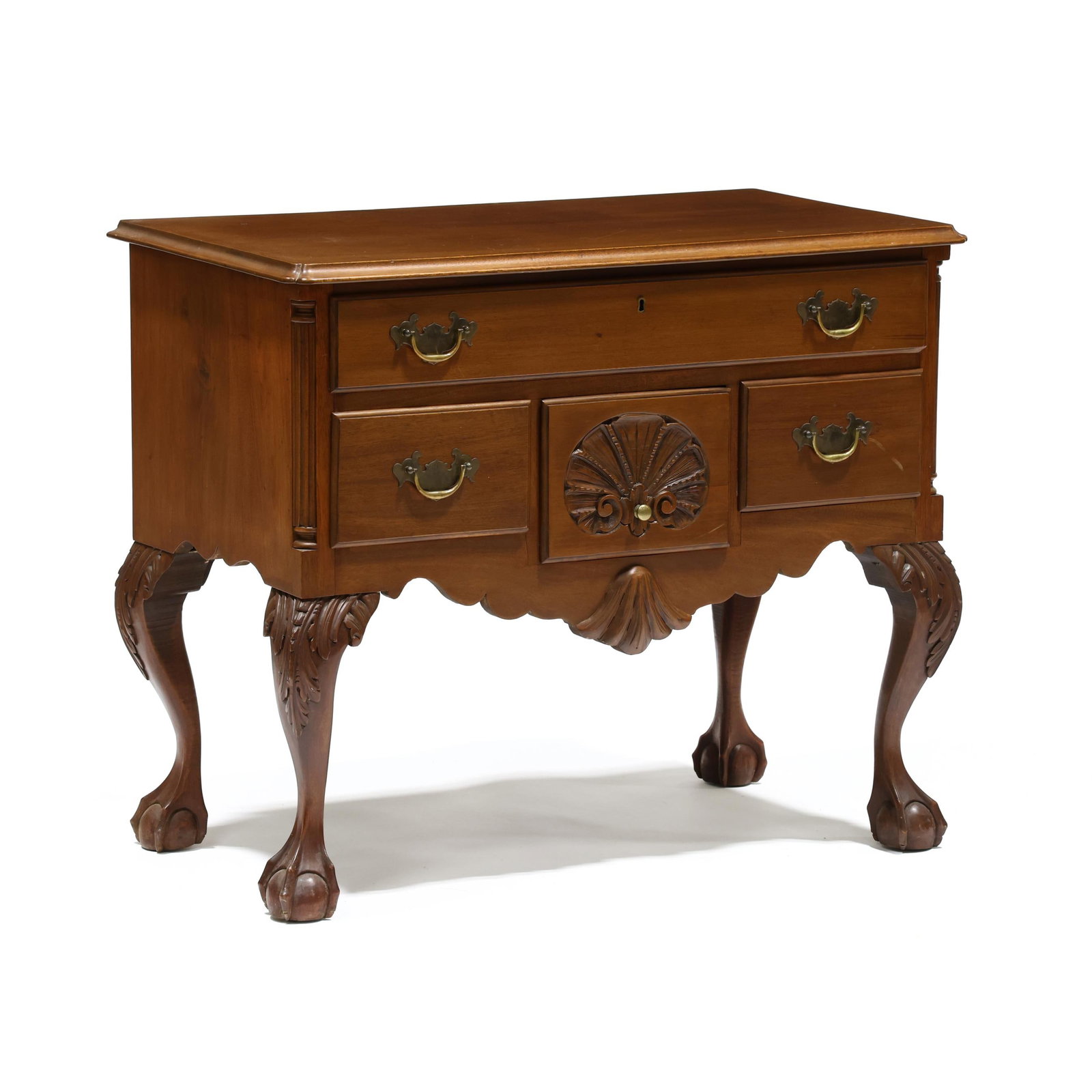 Chippendale Style Carved Mahogany Lowboy (1 of 6)