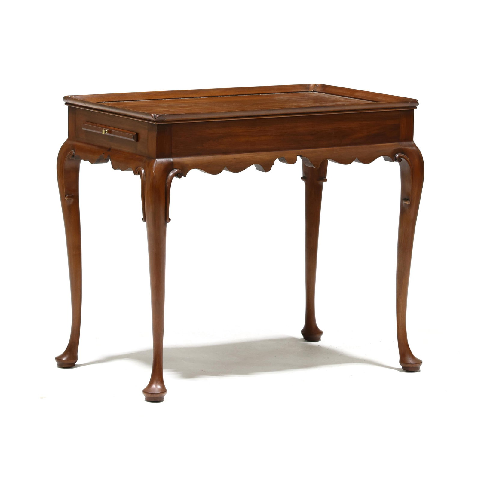 Henkel Harris, Queen Anne Style Cherry Tea Table (1 of 6)