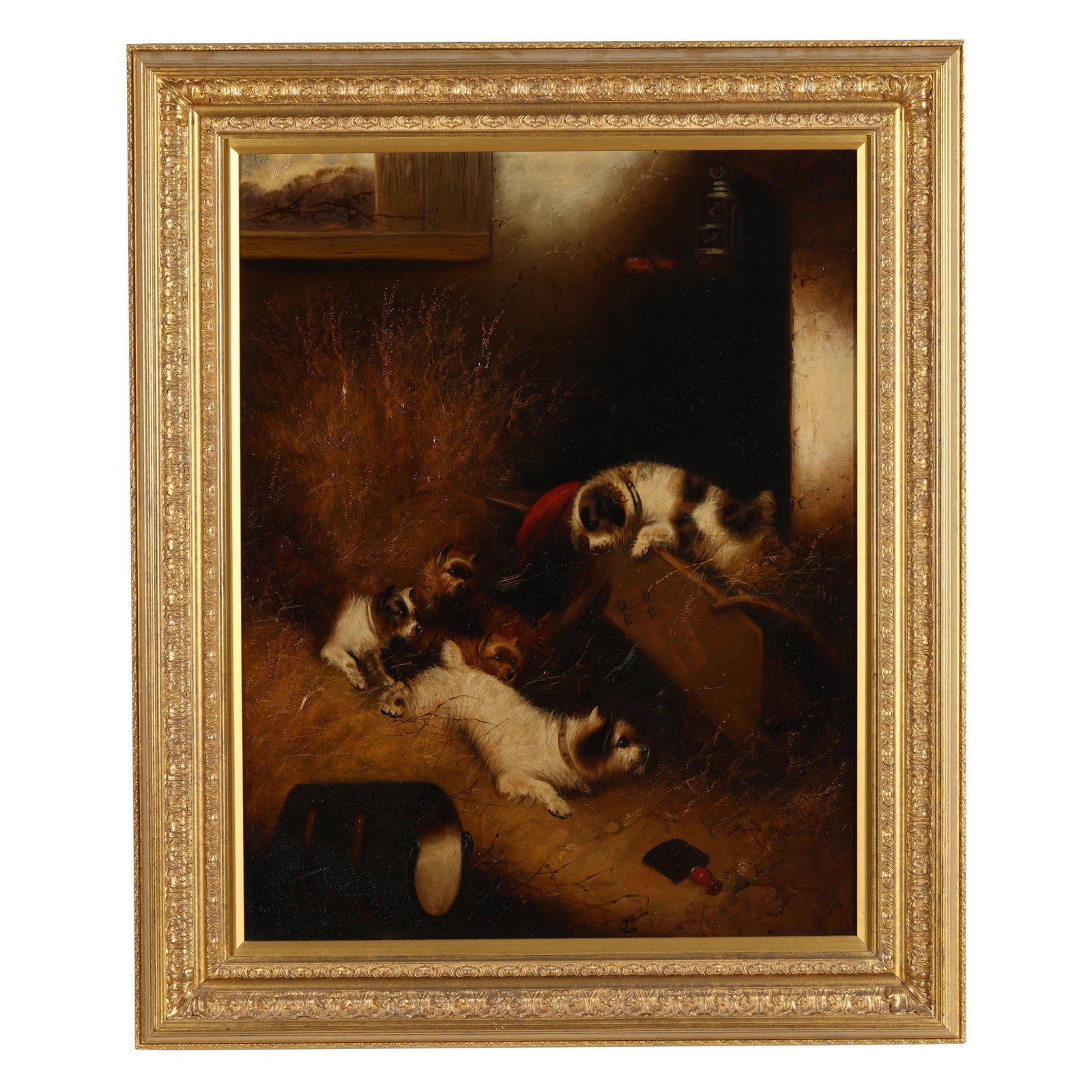 Edward Armfield (British, 1817-1896), Terriers on the Hunt (1 of 7)