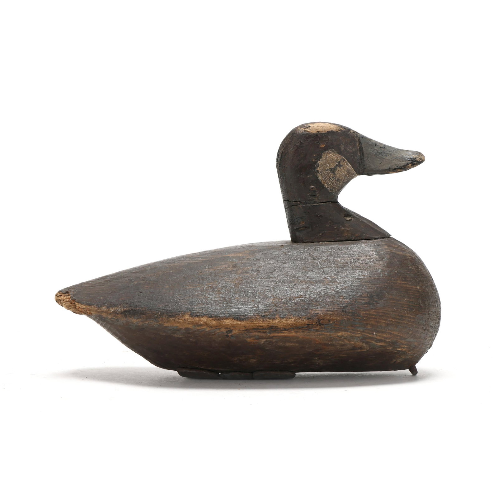Rufus Roberts (NC, 1897-1954), Rare and Important Ruddy Duck: Rufus Roberts (NC, 1897-1954), Rare and Important Ruddy Duck Churches Island, North Carolina, circa 1920s, carved and painted wood, net weights ballast. Length in. 11.5 x 8 x 6.5 in. This important ru