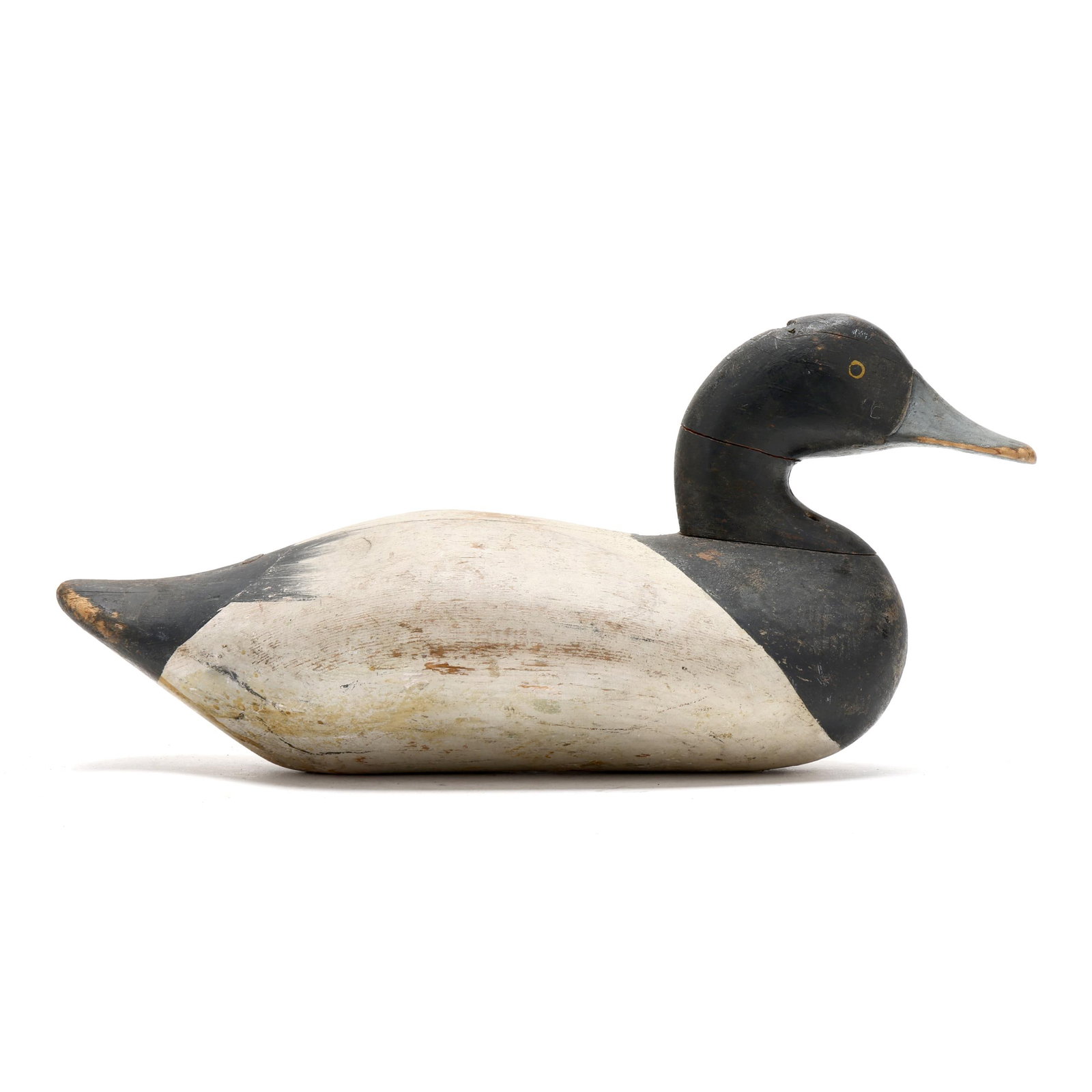 Bob McGaw (MD, 1879-1958), Bluebill: Bob McGaw (MD, 1879-1958), Bluebill Havre de Grace, Maryland, circa 1930s, carved and painted wood. Length 14 in. x 7 x 6.5 Additional high-resolution photos are available at www.lelandlittle.com
