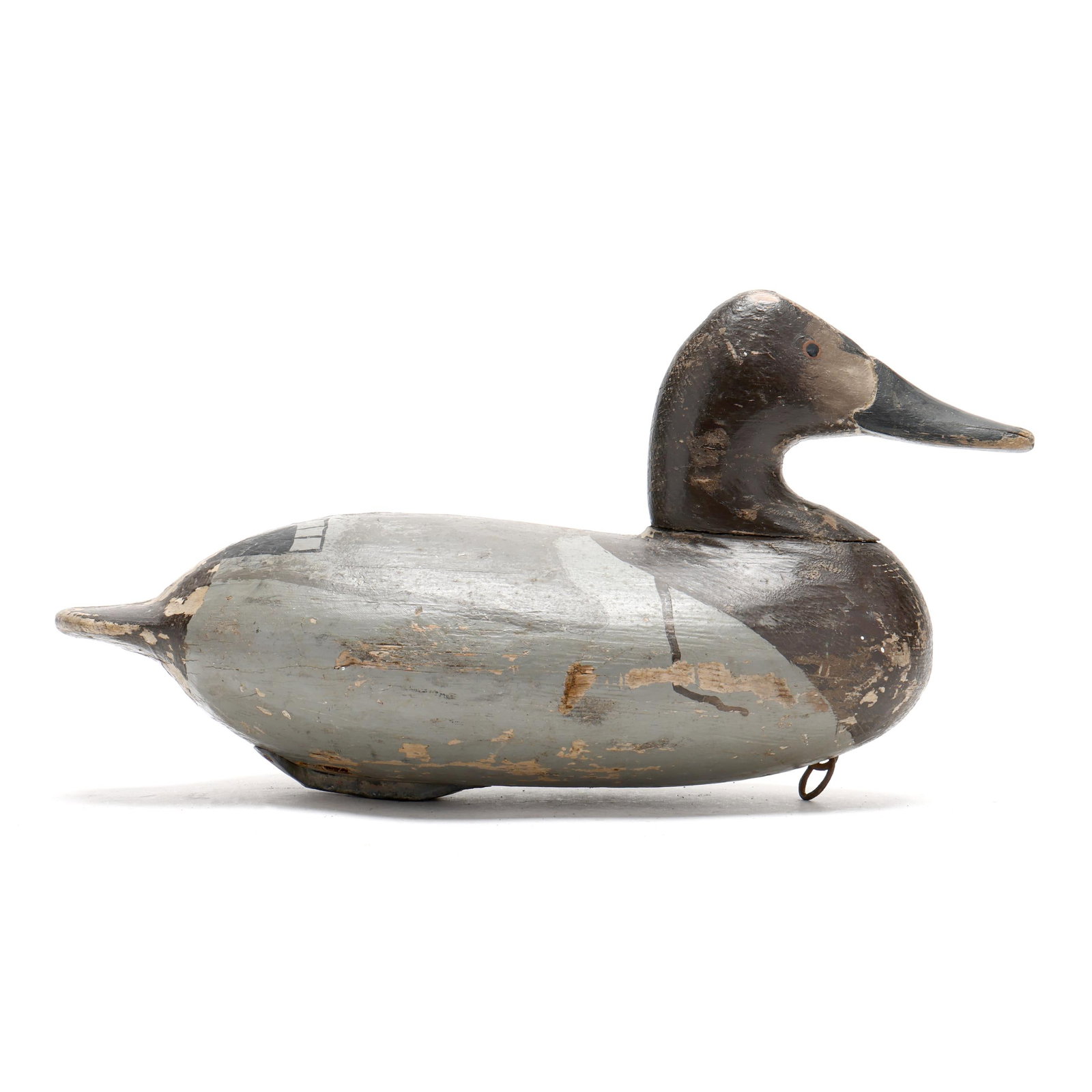 Will "Snake" Heverin (MD, 1860-1951), Hen Canvasback: Will "Snake" Heverin (MD, 1860-1951), Hen Canvasback Charlestown, Maryland, circa 1900, carved and painted wood. Length 15.5 in. x 8 x 6.5 Additional high-resolution photos are available at www.leland