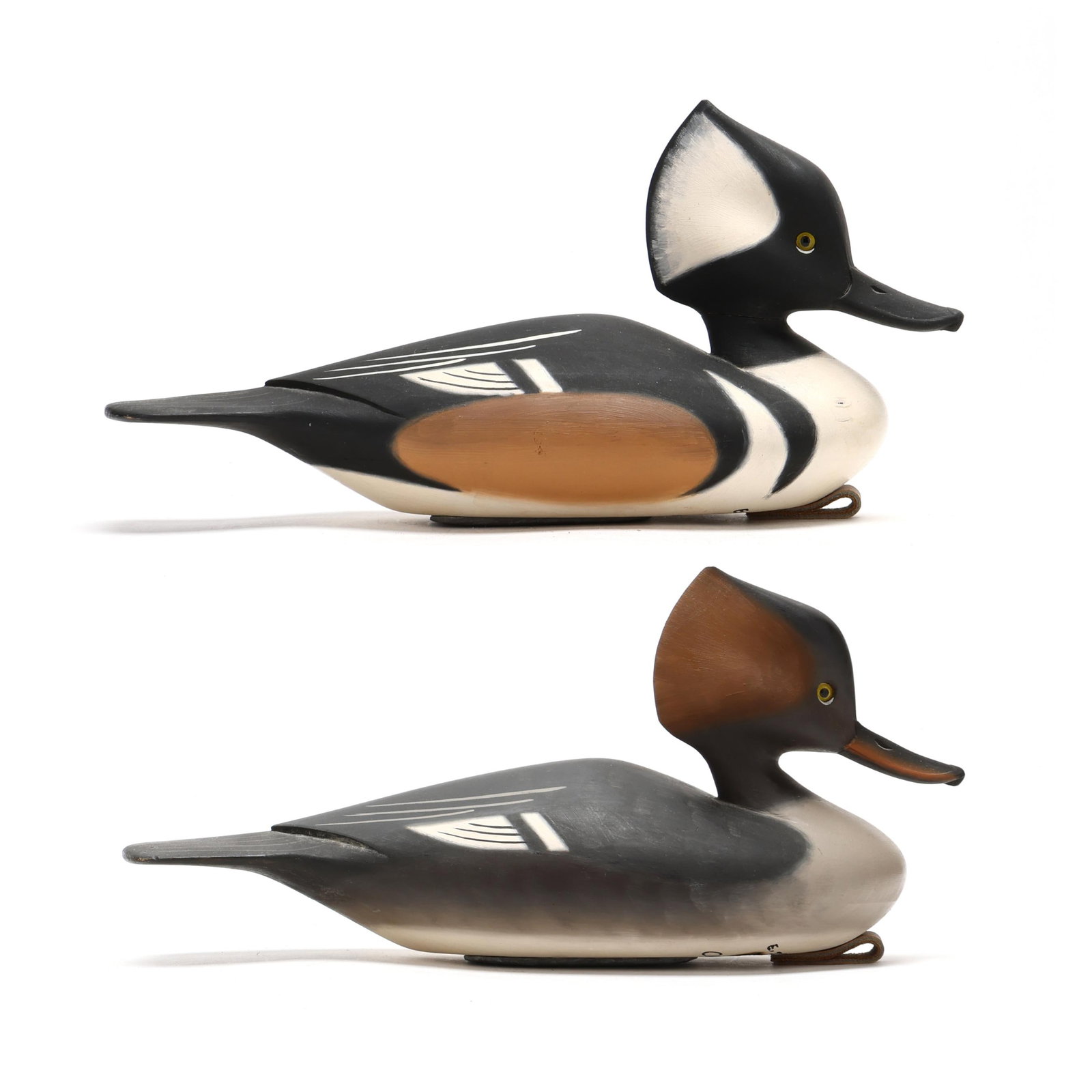 Pete "Hurricane" Peterson (VA, b. 1944), Pair of Hooded Mergansers (1 of 11)