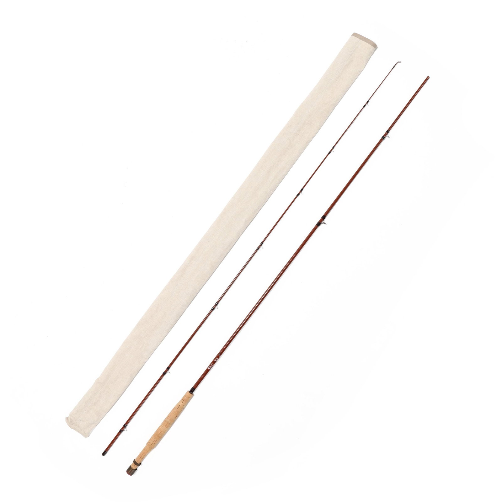 Christian Horgren Custom Fiberglass Fly Rod on a Rustic River 765 Blank (1 of 6)
