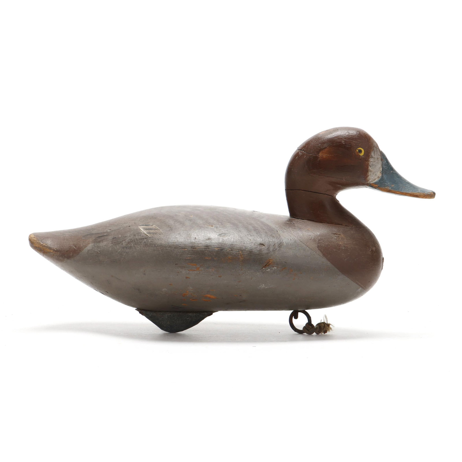 Madison Mitchell (MD, 1901-1993), Hen Redhead: Madison Mitchell (MD, 1901-1993), Hen Redhead Havre de Grace, Maryland, 1956, carved and painted wood, signed and dated. Length 14.25 in. x 7 x 7 Additional high-resolution photos are available at www