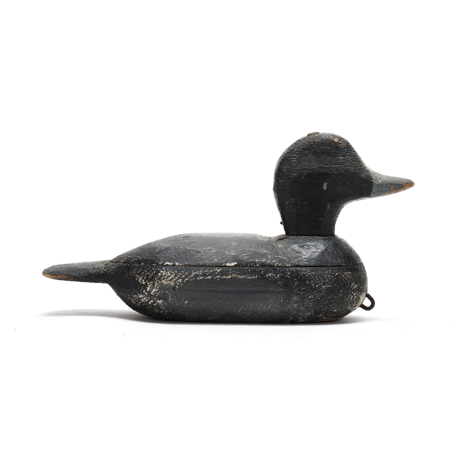 Will Kight (NC, 1897-1977), Published Bluebill: Will Kight (NC, 1897-1977), Published Bluebill Moyock, North Carolina, circa 1950s, carved and painted wood, published on page 52 of Gunnin' Birds by Kroghie Andresen. Length 11.5 in. x 6.75 x 4.75 A 