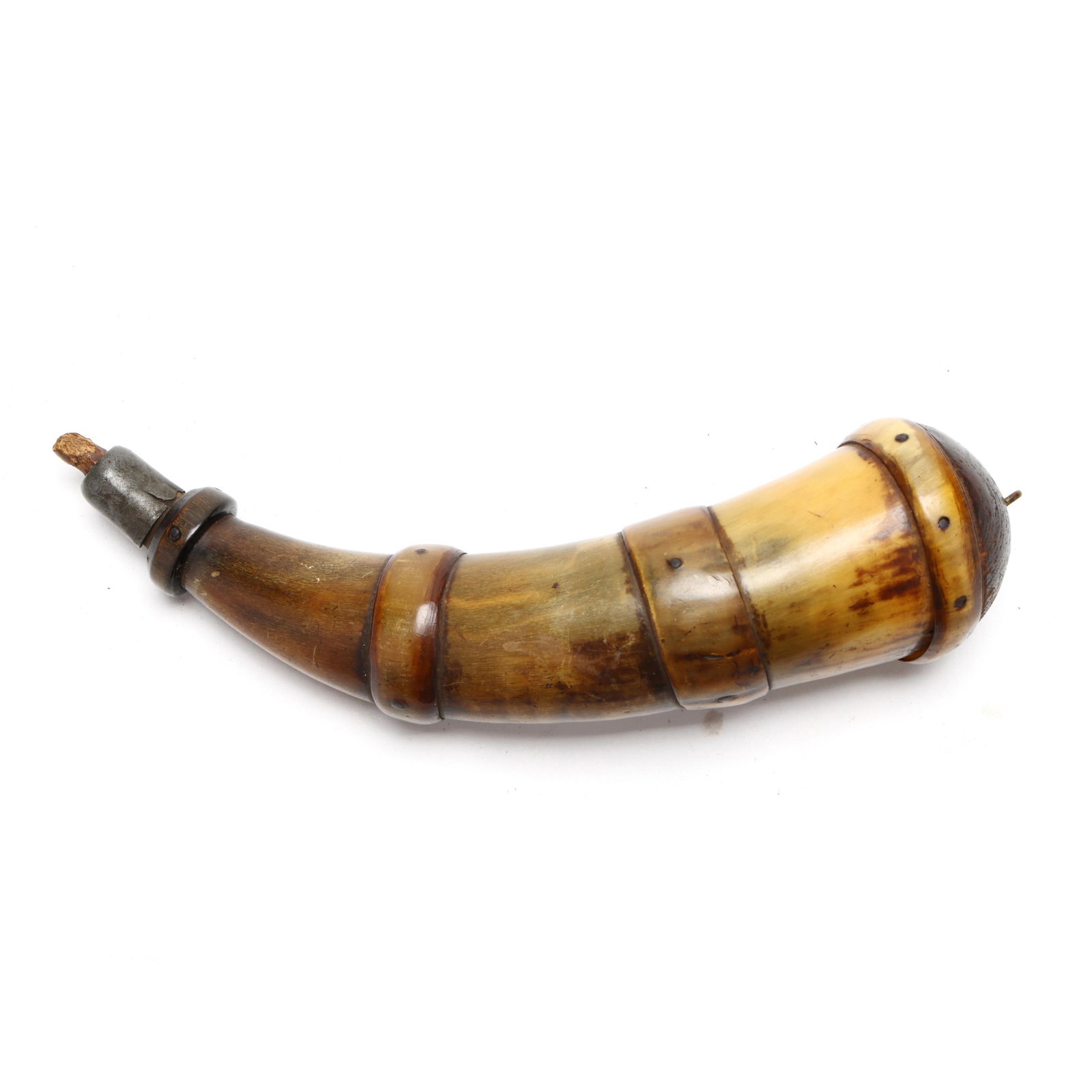 Early Piedmont North Carolina Banded Powder Horn (1 of 4)