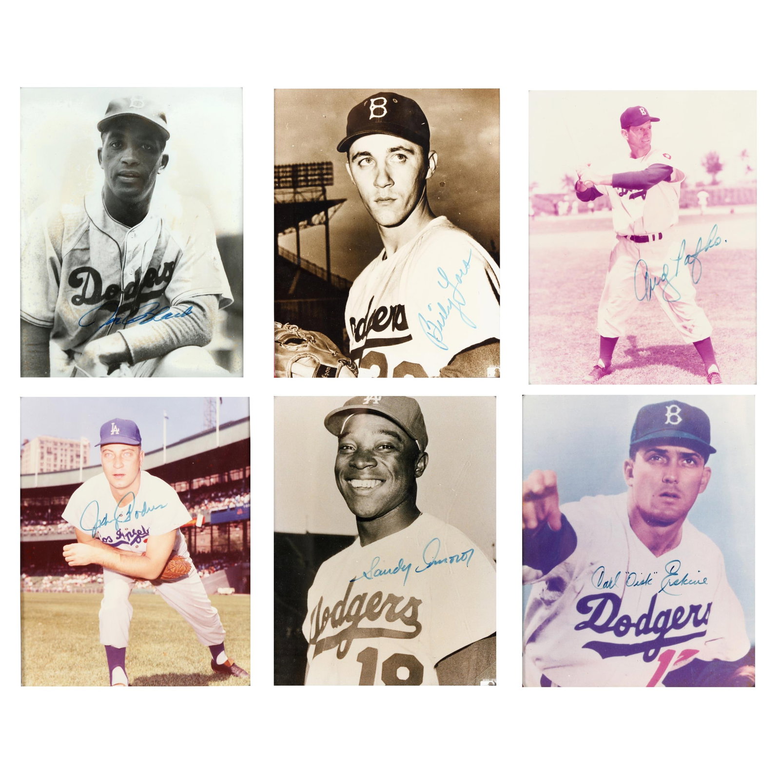 Six Framed Dodger Signed Photos (1 of 15)