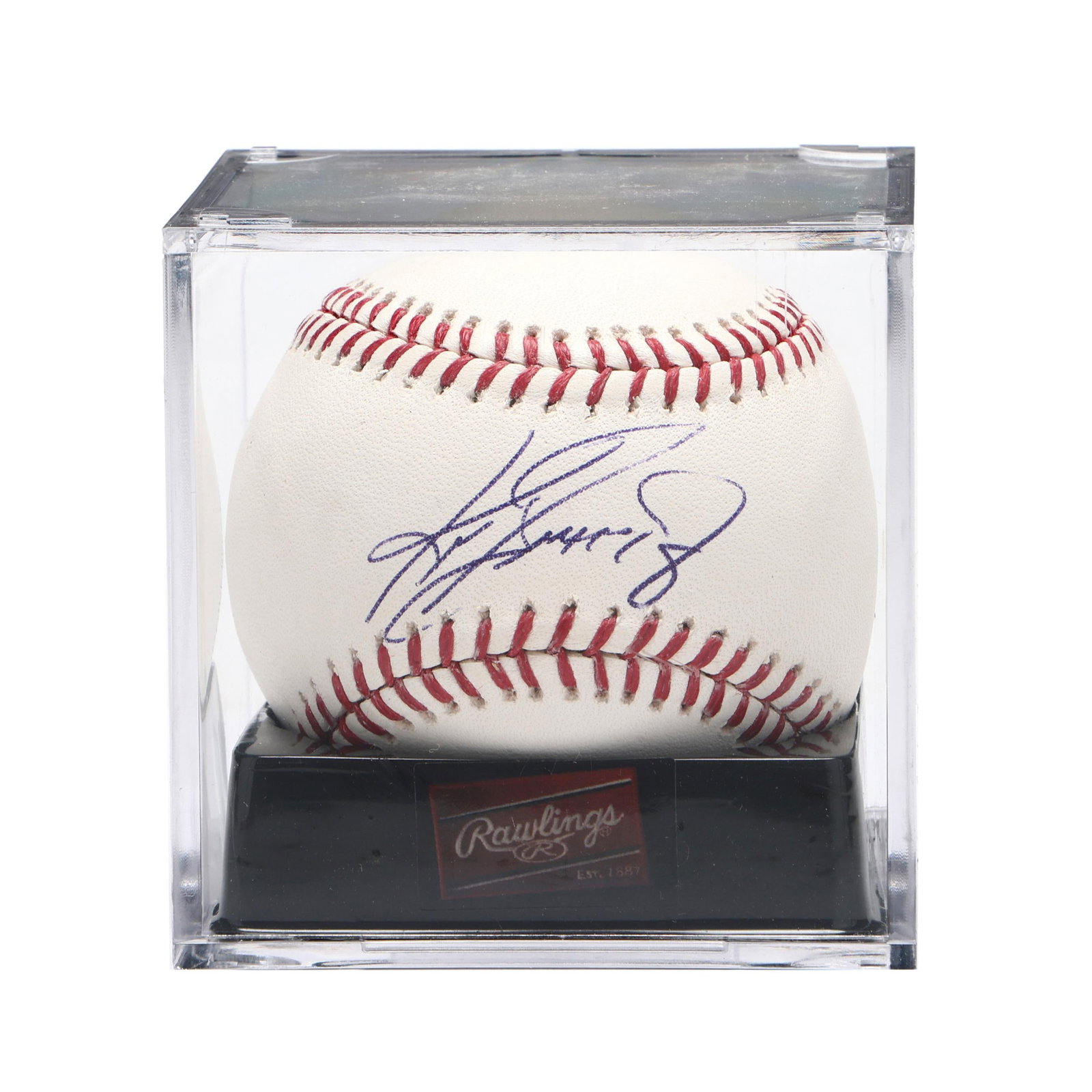 Ken Griffey, Jr. Signed Baseball: Ken Griffey, Jr. Signed Baseball Baseball in case. Additional high-resolution photos are available at www.lelandlittle.com