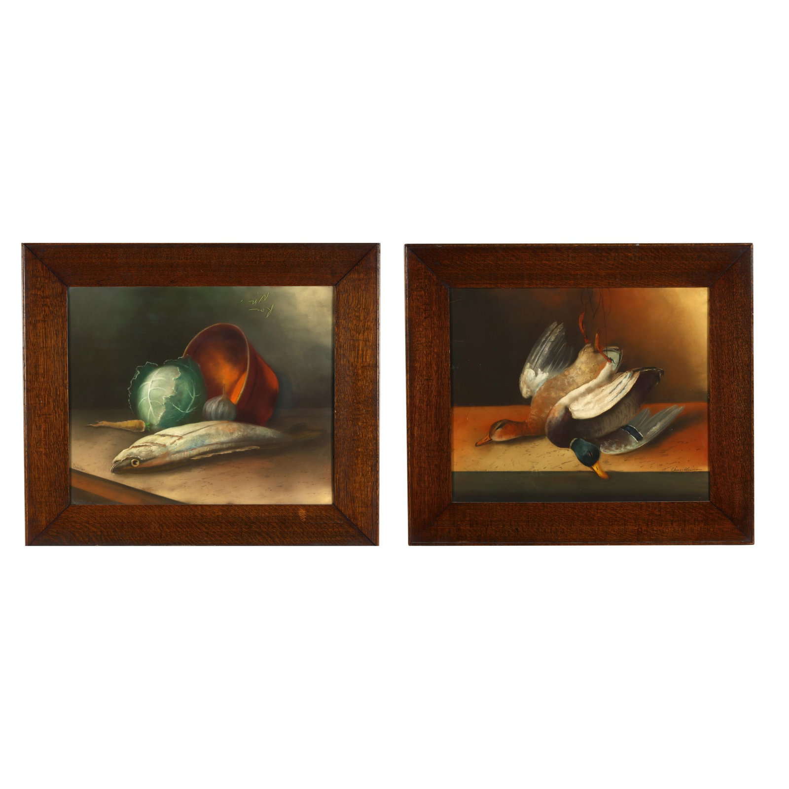 William Henry Chandler (American, 1854-1928), Pair of Sporting Still Lives (1 of 7)