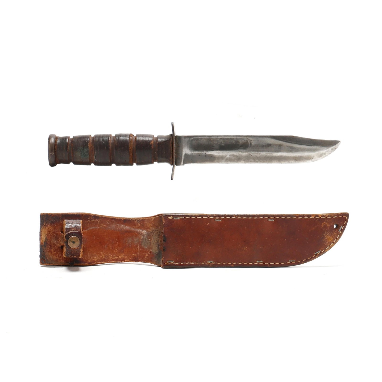 U.S.M.C. KA-BAR Fighting Knife with Sheath (1 of 7)