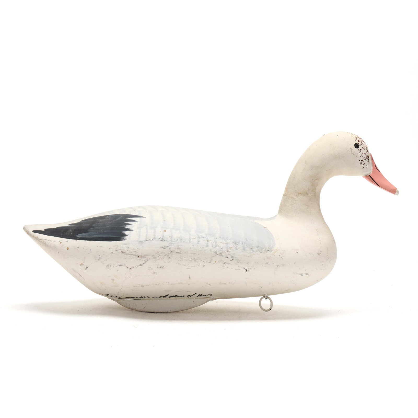 Captn Harry Jobes (MD, 1936-2019), Snow Goose: Captn Harry Jobes (MD, 1936-2019), Snow Goose Havre de Grace, Maryland, circa 1990s, carved and painted wood. Length 20.5 x 9.5 x 9 in. Additional high-resolution photos are available at
