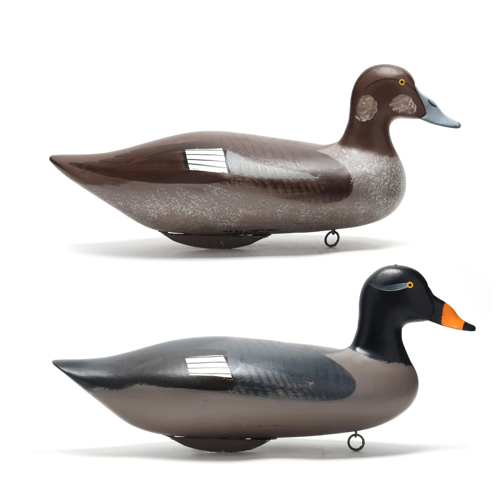 Captn Harry Jobes (MD, 1936-2019), Pair of White-winged Scoters (1 of 11)