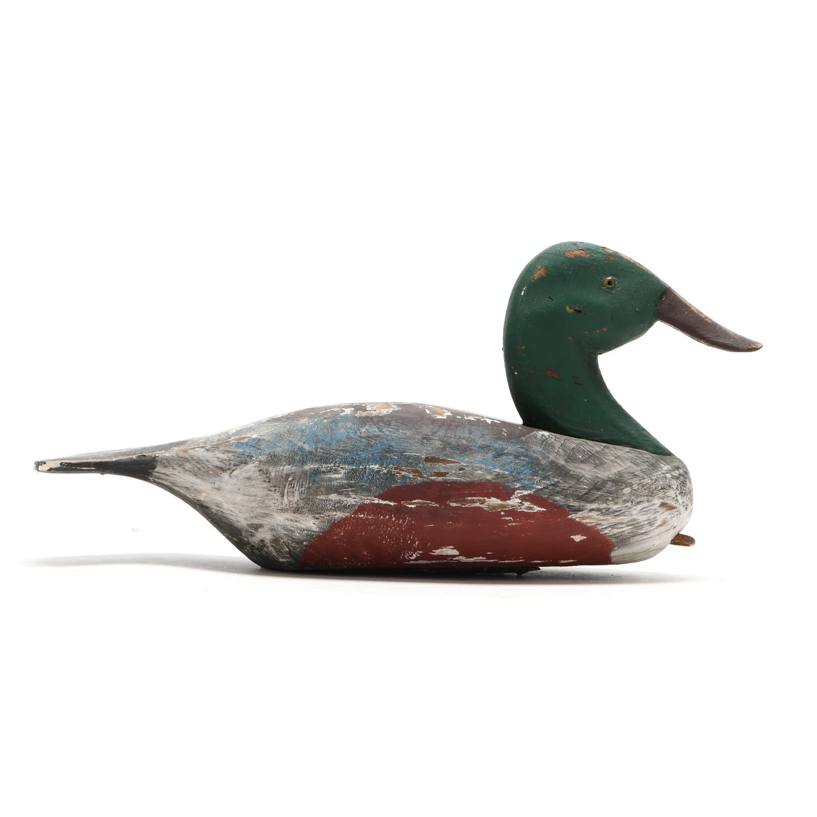 Romie Waterfield (NC, 1918-2010), Shoveler: Romie Waterfield (NC, 1918-2010), Shoveler Knotts Island, North Carolina, circa 1990s, carved and painted wood, painted RLW. Length 13.5 in. x 6 x 5 Additional high-resolution photos are available at 