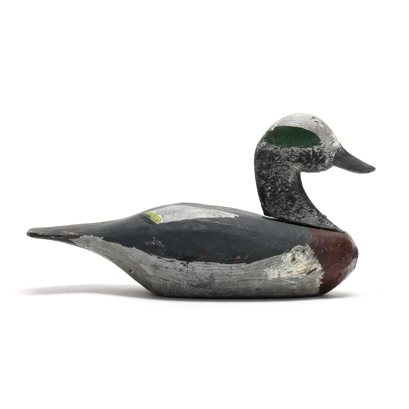 Romie Waterfield (NC, 1918-2010), Widgeon: Romie Waterfield (NC, 1918-2010), Widgeon Knotts Island, North Carolina, circa 1980s, carved and painted wood. Length 12 in. x 6 x 5 in. Additional high-resolution photos are available at www.lelandli