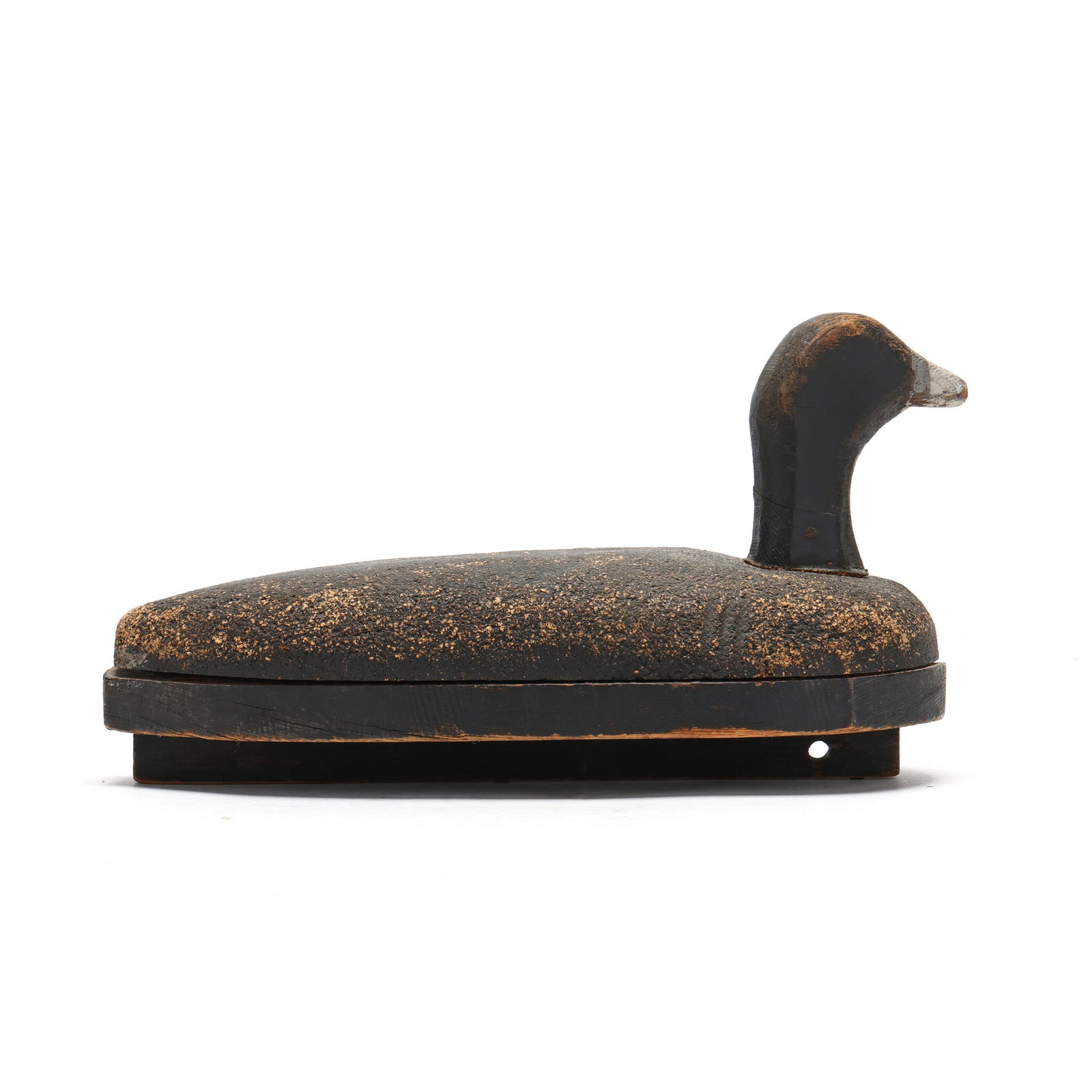 Will Knight (NC, 1897-1977), Coot: Will Knight (NC, 1897-1977), Coot Moyock, North Carolina, circa 1950s, carved and painted pressed cork on one inch juniper board. Length in. 12.5 x 7 x 5 Additional high-resolution photos are availabl