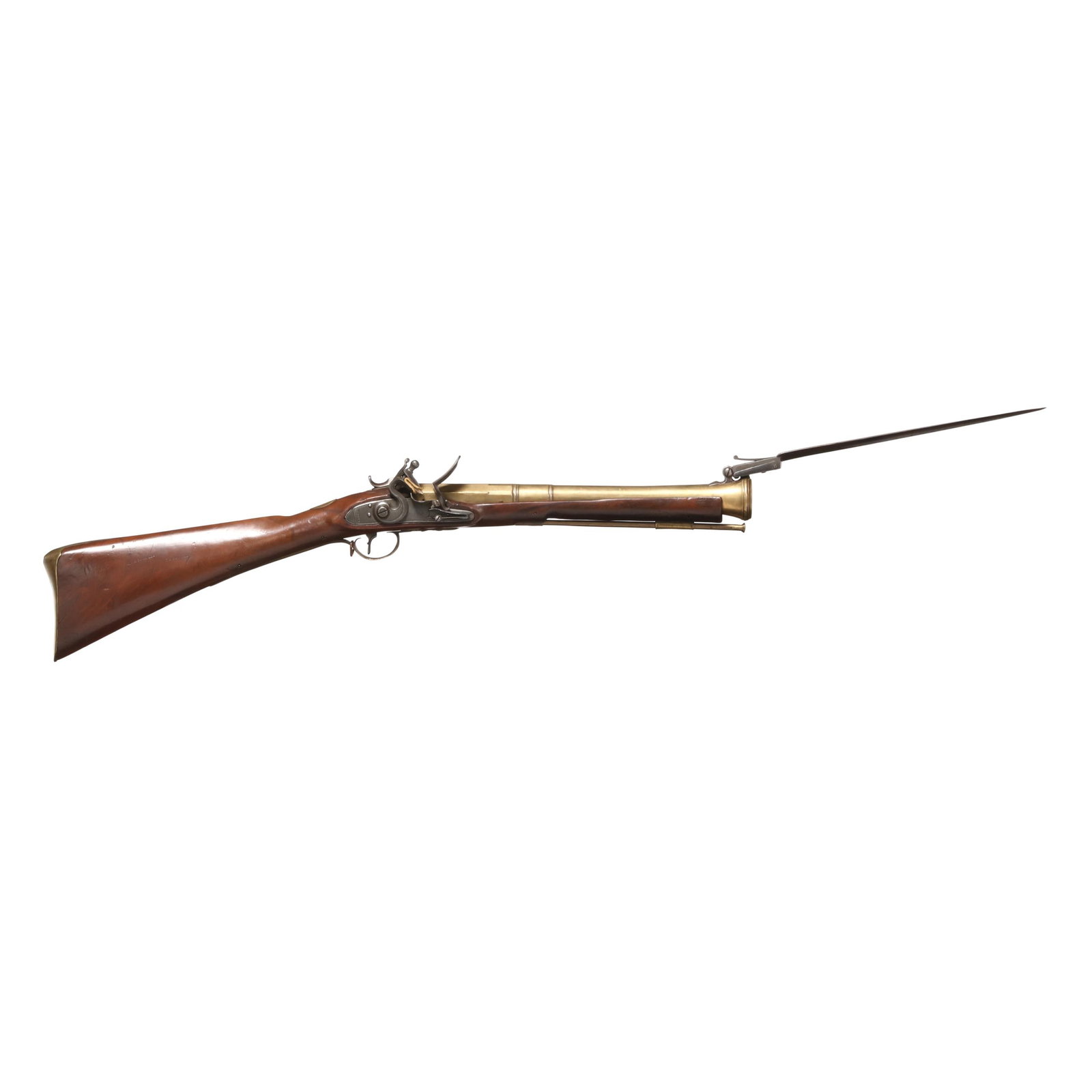 Newark Flintlock Blunderbuss w/ Sprung Bayonet (1 of 13)