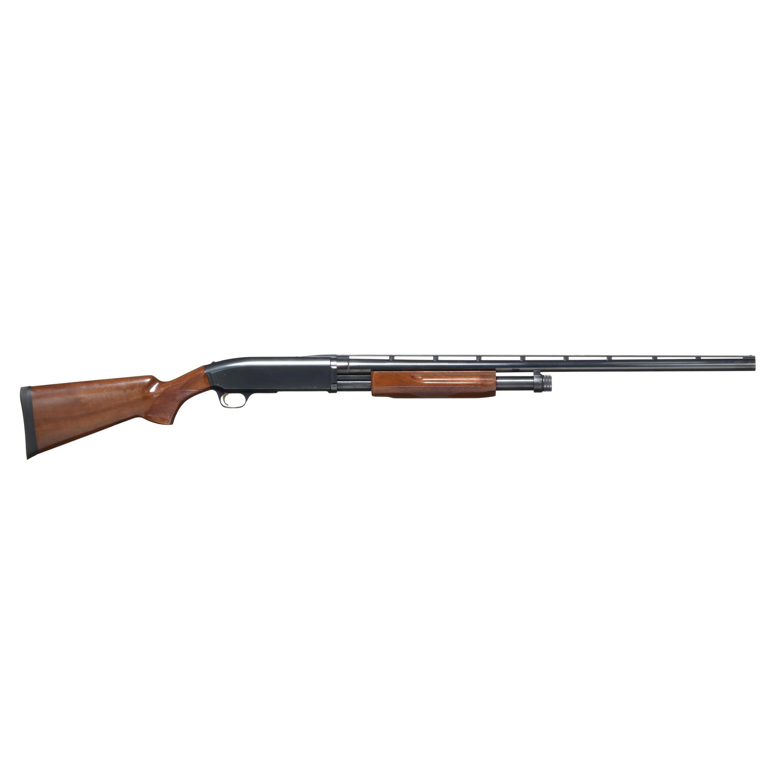 Browning BPS 12ga Pump-Action Shotgun w/ Factory Box: Browning BPS 12ga Pump-Action Shotgun w/ Factory Box Serial number 37126PN152 present on lower right edge of pump-action receiver, text of BROWNING ARMS COMPANY MORGAN UT & MONTREAL P.Q. MADE IN JAPAN