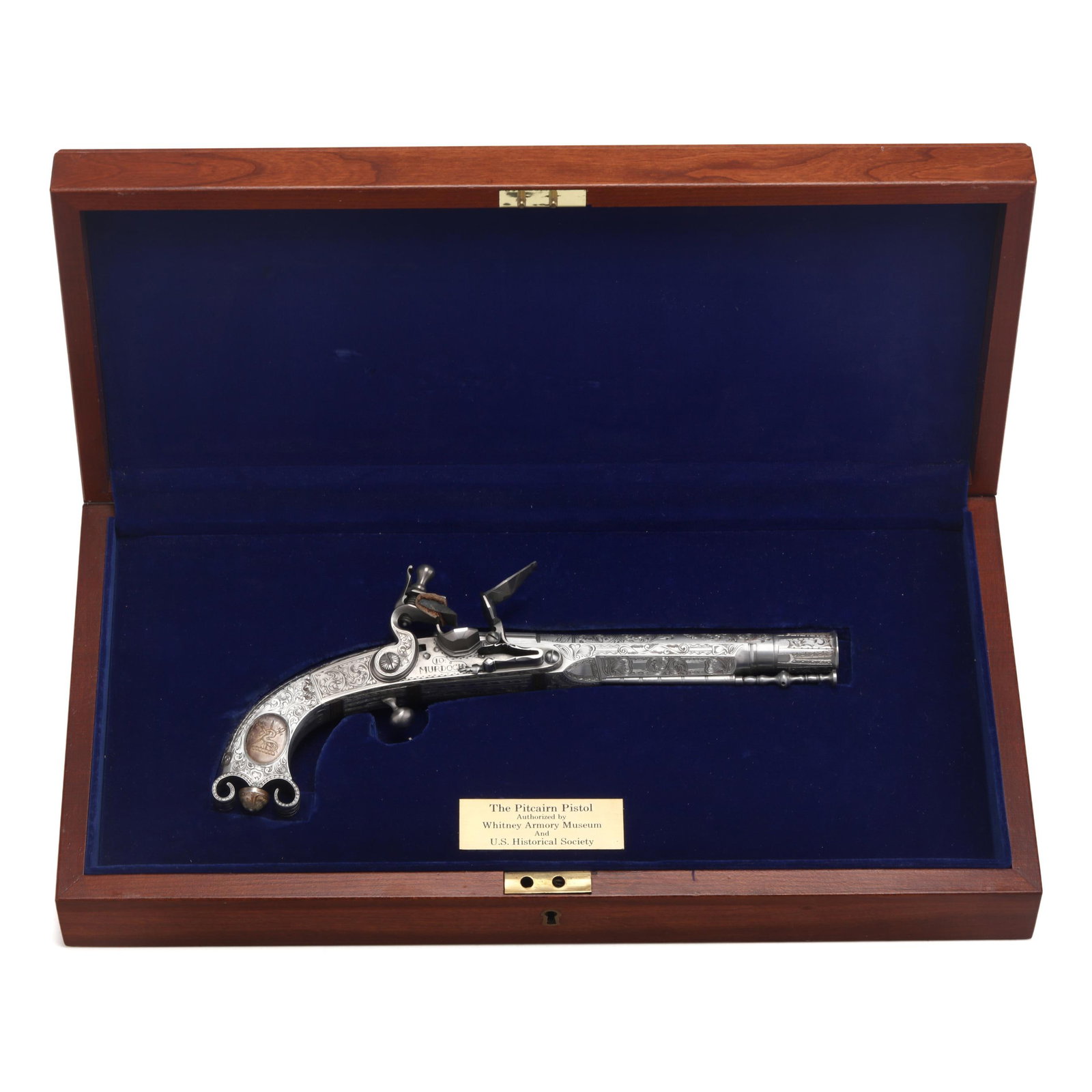 U.S. Historical Society Commemorative Scottish Pitcairn .60 Cal. Flintlock Pistol W/ Presentation (1 of 20)