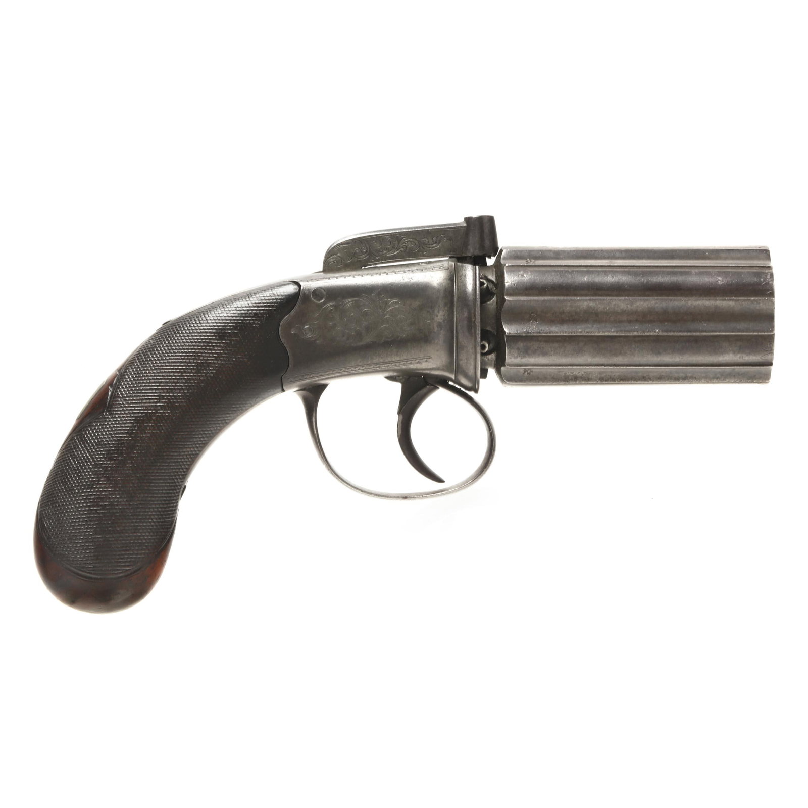 Six Shot Percussion Pepperbox Revolver (1 of 6)